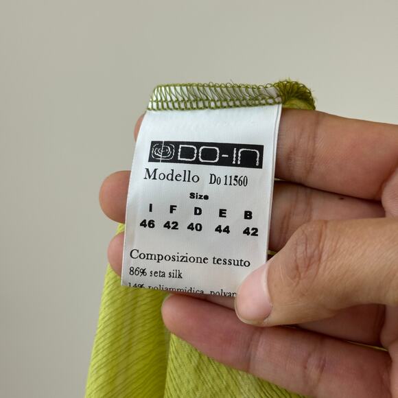 Vintage Italian Sheer Silk Ruffle Tank (M) - Picture 7 of 9